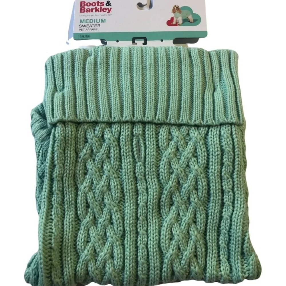 Boots Barkley cable knit turtle neck sweater M